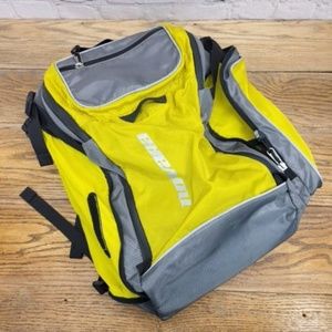 Novara Yellow Reflective Cycling Backpack With Rain Cover